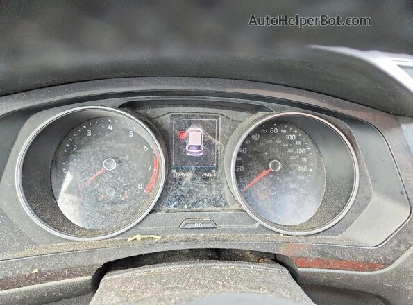 3VV2B7AXXKM196330 2019 VOLKSWAGEN TIGUAN Teal ხელსაწყოთა პანელის ხედი