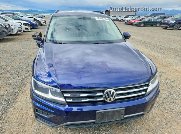 3VV2B7AXXMM083660 2021 VOLKSWAGEN TIGUAN Blue Դիմացի տեսք