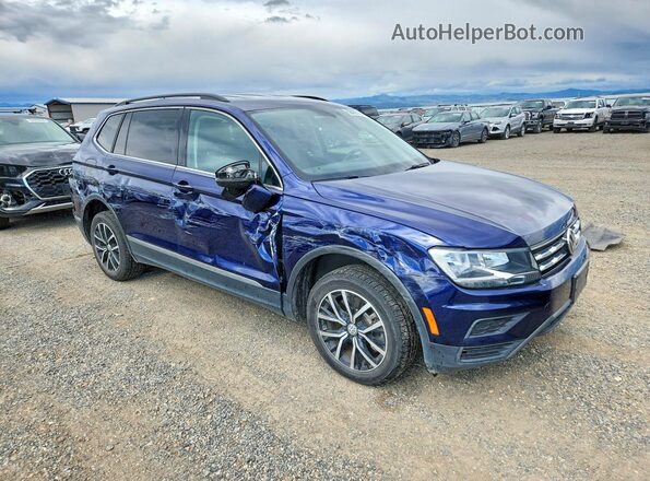 3VV2B7AXXMM083660 2021 VOLKSWAGEN TIGUAN Blue Առջևի աջ
