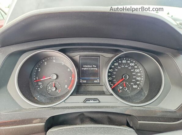 3VV2B7AXXMM117869 2021 VOLKSWAGEN TIGUAN Black Widok zestawu wskaźników