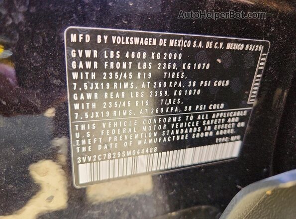 3VV2C7B29SM044488 2025 VOLKSWAGEN TAOS Black Vista del compartimento del motor