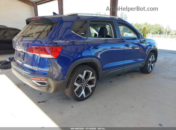 3VV2X7B20PM332508 2023 VOLKSWAGEN TAOS Blue Trasero derecho