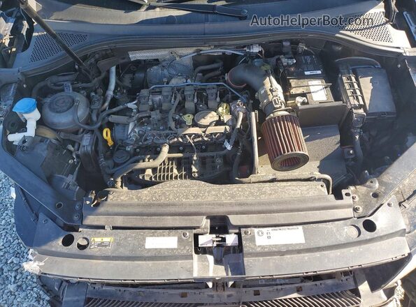 3VV3B7AX0KM027521 2019 VOLKSWAGEN TIGUAN Blue Vista del compartimento del motor