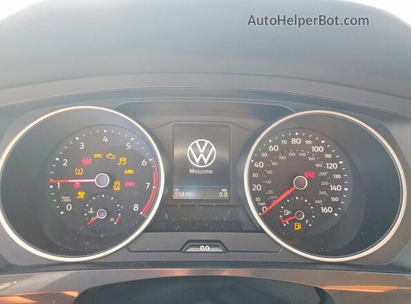 3VV3B7AX0MM031250 2021 VOLKSWAGEN TIGUAN Silver Вид щитка приладів