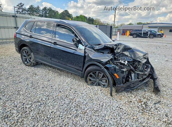 3VV3B7AX0NM151373 2022 VOLKSWAGEN TIGUAN Black Przód prawy