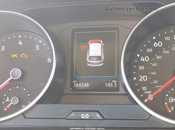 3VV3B7AX1KM030427 2019 VOLKSWAGEN TIGUAN Gray 