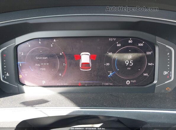 3VV3B7AX1KM099795 2019 VOLKSWAGEN TIGUAN Gray უკანა სავარძლების ხედი