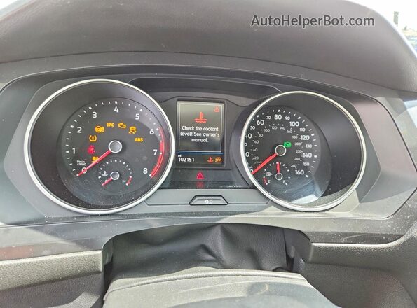 3VV3B7AX1KM190114 2019 VOLKSWAGEN TIGUAN White Vista del cuadro de instrumentos