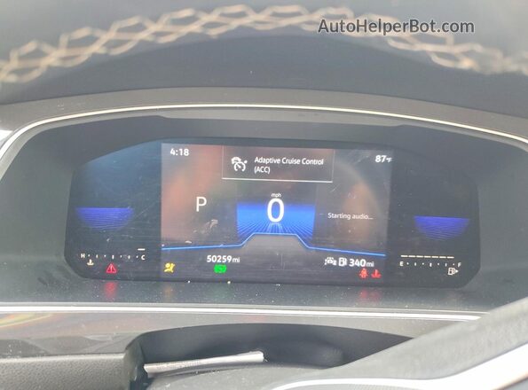 3VV3B7AX1NM060662 2022 VOLKSWAGEN TIGUAN Серый Вид щитка приборов