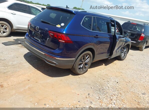 3VV3B7AX1NM090115 2022 VOLKSWAGEN TIGUAN Blue Trasero derecho