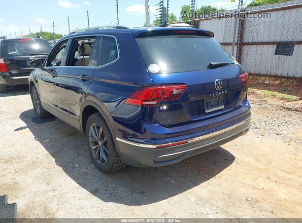 3VV3B7AX1NM090115 2022 VOLKSWAGEN TIGUAN Blue Trasero izquierdo
