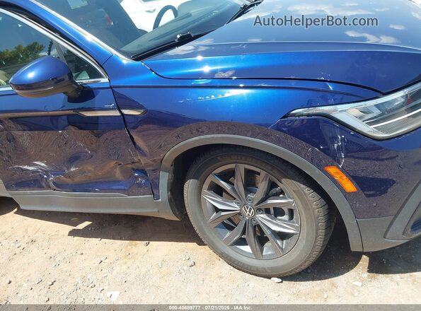 3VV3B7AX1NM090115 2022 VOLKSWAGEN TIGUAN Blue Vista frontal