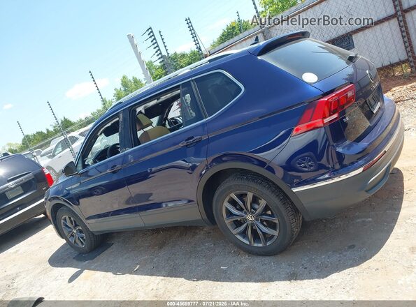 3VV3B7AX1NM090115 2022 VOLKSWAGEN TIGUAN Blue Vista interior de 360 grados