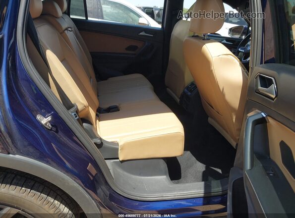 3VV3B7AX1NM090115 2022 VOLKSWAGEN TIGUAN Blue Vista de la etiqueta del VIN
