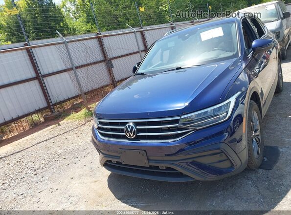 3VV3B7AX1NM090115 2022 VOLKSWAGEN TIGUAN Blue Vista del cuadro de instrumentos