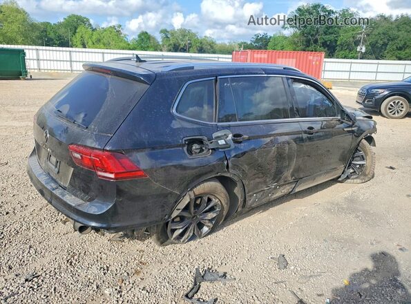 3VV3B7AX1NM122075 2022 VOLKSWAGEN TIGUAN Black Задня права чверть