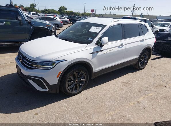 3VV3B7AX1NM169073 2022 VOLKSWAGEN TIGUAN Белый Передняя левая четверть