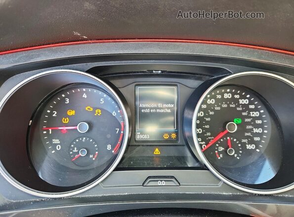 3VV3B7AX2JM095804 2018 VOLKSWAGEN TIGUAN Black Instrument cluster view