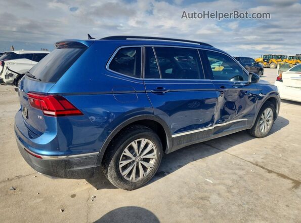 3VV3B7AX2JM162658 2018 VOLKSWAGEN TIGUAN Синий Задняя правая четверть