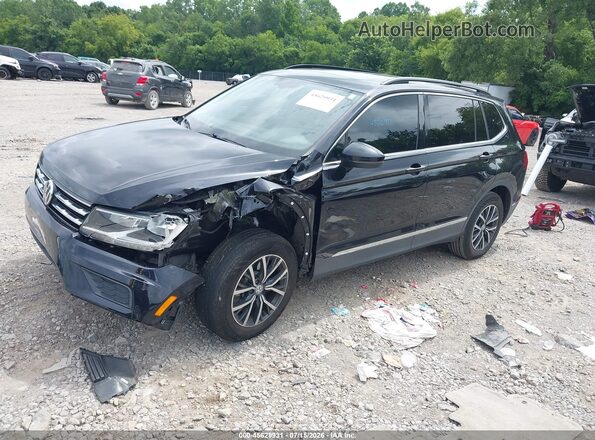 3VV3B7AX2JM188144 2018 VOLKSWAGEN TIGUAN Black Առջևի ձախ երեք քառորդ տեսարան