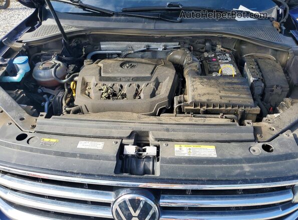 3VV3B7AX2NM064607 2022 VOLKSWAGEN TIGUAN Blue Вид підкапотного простору