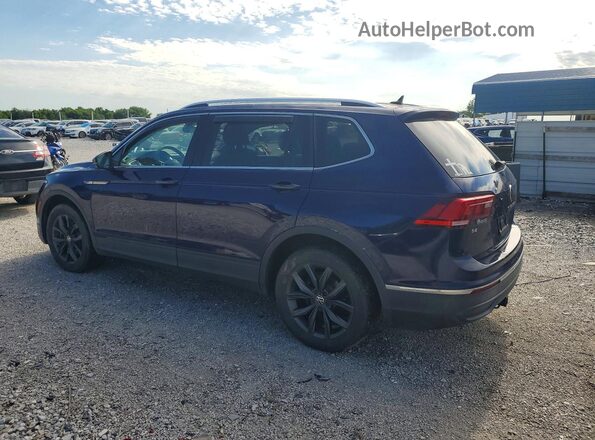3VV3B7AX2NM064607 2022 VOLKSWAGEN TIGUAN Blue Задня ліва чверть