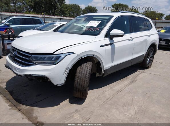 3VV3B7AX2NM104703 2022 VOLKSWAGEN TIGUAN White Vista tres cuartos delantera izquierda