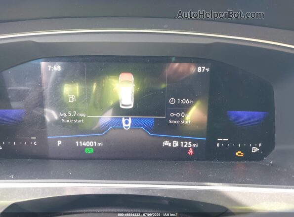 3VV3B7AX2NM117600 2022 VOLKSWAGEN TIGUAN Синий Вид задних сидений