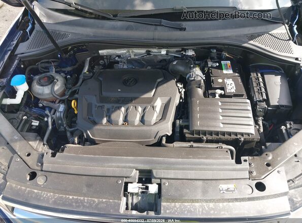 3VV3B7AX2NM117600 2022 VOLKSWAGEN TIGUAN Синий Вид сзади