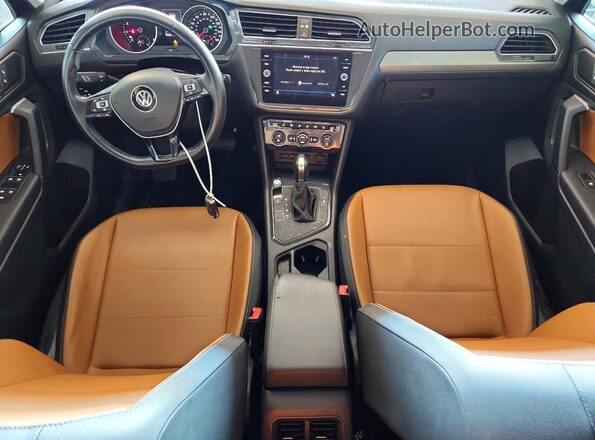 3VV3B7AX3KM199624 2019 VOLKSWAGEN TIGUAN Black წინა პანელის ხედი