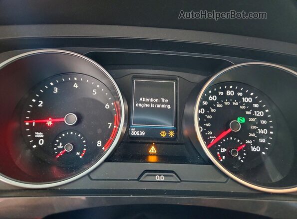 3VV3B7AX3KM199624 2019 VOLKSWAGEN TIGUAN Black ხელსაწყოთა პანელის ხედი