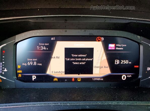 3VV3B7AX3LM017552 2020 VOLKSWAGEN TIGUAN Black Widok zestawu wskaźników