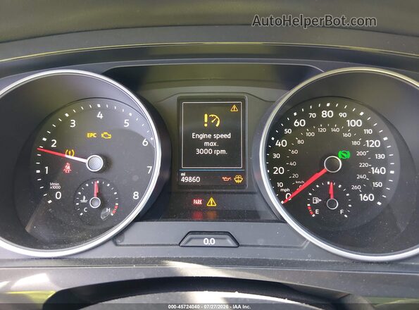 3VV3B7AX3LM147539 2020 VOLKSWAGEN TIGUAN Gray Вид задніх сидінь
