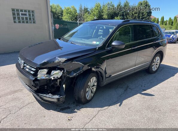 3VV3B7AX4JM038200 2018 VOLKSWAGEN TIGUAN Black წინა მარცხენა ხედი სამი მეოთხედიდან