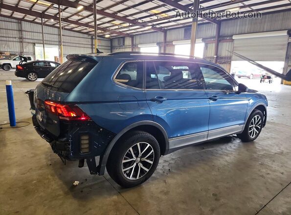 3VV3B7AX4JM218714 2018 VOLKSWAGEN TIGUAN Blue Tył prawy