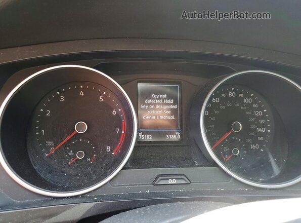 3VV3B7AX4LM080885 2020 VOLKSWAGEN TIGUAN Gray Вид щитка приладів