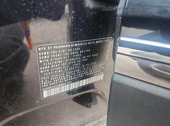 3VV3B7AX4MM041201 2021 VOLKSWAGEN TIGUAN Black Vista interior de 360 grados