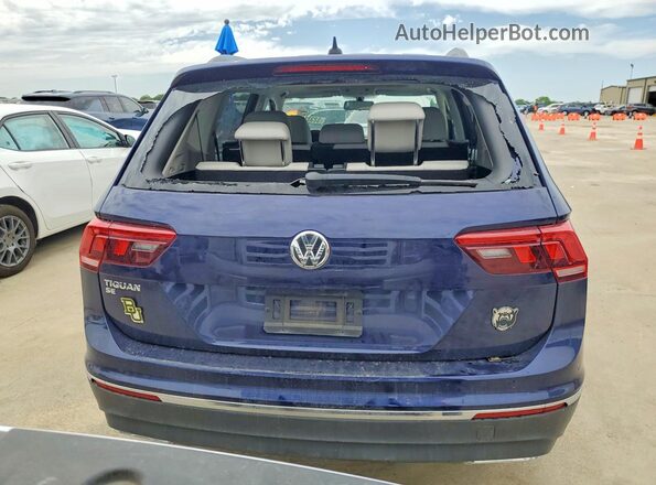 3VV3B7AX4MM144215 2021 VOLKSWAGEN TIGUAN Синий Вид сзади