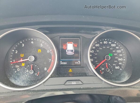 3VV3B7AX5KM137562 2019 VOLKSWAGEN TIGUAN Black Widok zestawu wskaźników