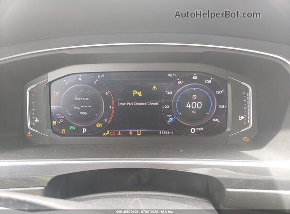 3VV3B7AX5LM011025 2020 VOLKSWAGEN TIGUAN Black უკანა სავარძლების ხედი