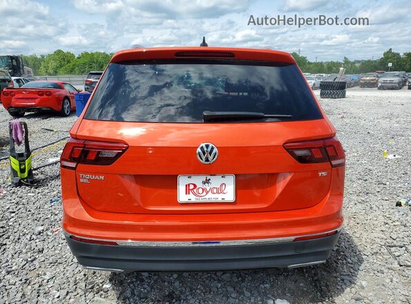 3VV3B7AX6JM208539 2018 VOLKSWAGEN TIGUAN Orange უკანა ხედი