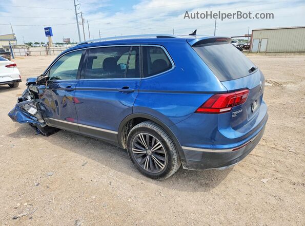 3VV3B7AX6KM062306 2019 VOLKSWAGEN TIGUAN Синий Задняя левая четверть