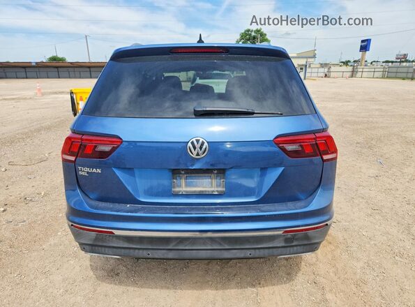 3VV3B7AX6KM062306 2019 VOLKSWAGEN TIGUAN Синий Вид сзади