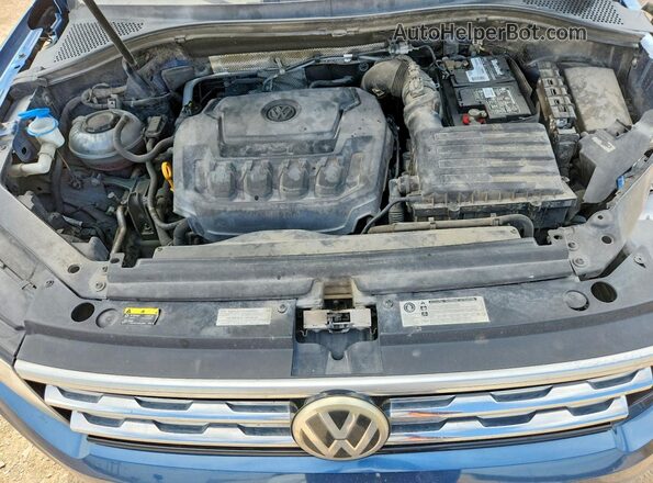 3VV3B7AX6KM062306 2019 VOLKSWAGEN TIGUAN Синий Вид подкапотного пространства
