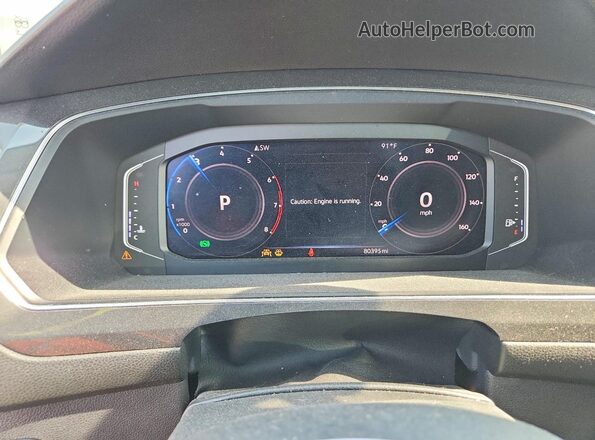 3VV3B7AX6KM142186 2019 VOLKSWAGEN TIGUAN Black Instrument cluster view