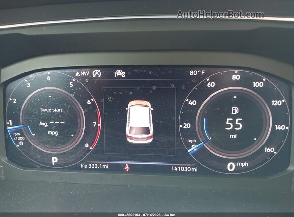 3VV3B7AX6LM163265 2020 VOLKSWAGEN TIGUAN Gray Widok tylnych siedzeń