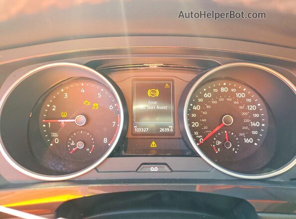 3VV3B7AX6LM175139 2020 VOLKSWAGEN TIGUAN Белый Вид щитка приборов