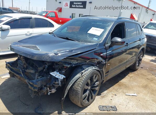 3VV3B7AX6MM049980 2021 VOLKSWAGEN TIGUAN Black Առջևի ձախ երեք քառորդ տեսարան