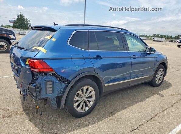 3VV3B7AX7JM000959 2018 VOLKSWAGEN TIGUAN Blue Trasero derecho