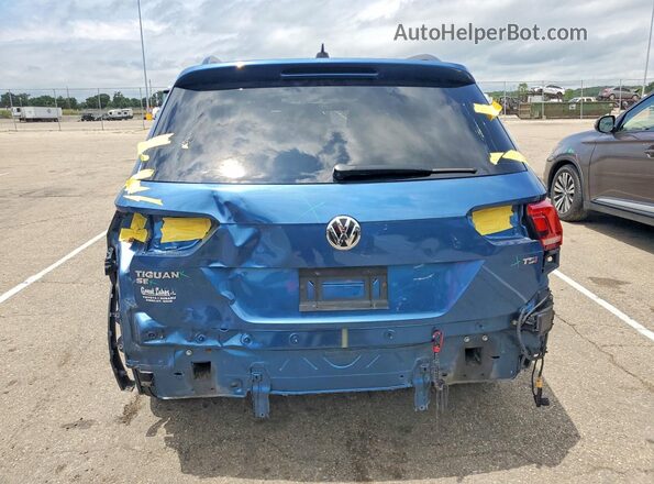 3VV3B7AX7JM000959 2018 VOLKSWAGEN TIGUAN Blue Vista trasera
